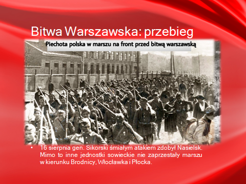 Konkurs z okazji 100 lecia Bitwy Warszawskiej