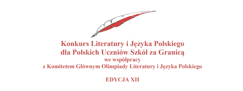 Konkurs Literatury i Języka Polskiego dla Polskich Uczniów Szkół za Granicą