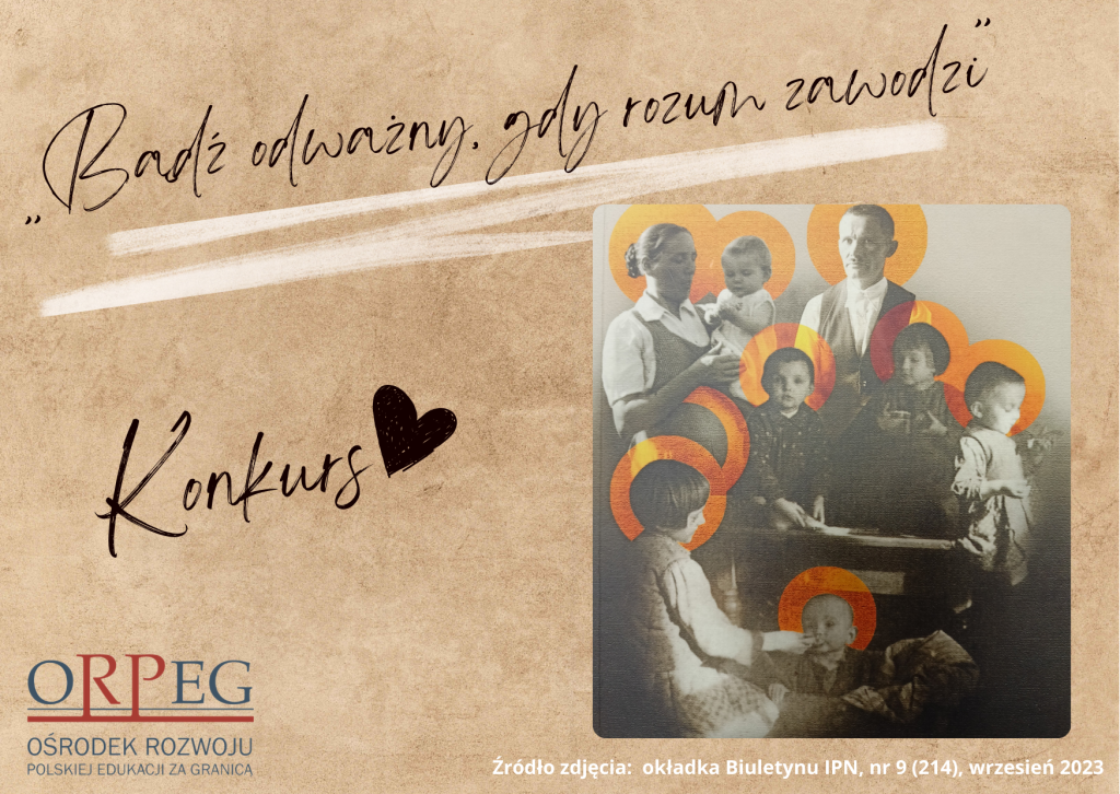 SUKCES UCZENNICY NASZEJ SZKOŁY W KONKURSIE ORPEG „BĄDŹ ODWAŻNY, GDY ROZUM ZAWODZI”!