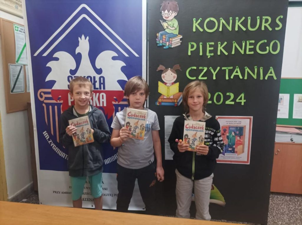 BIBLIOTEKA SZKOLNA OGŁASZA WYNIKI KONKURSU PIĘKNEGO CZYTANIA