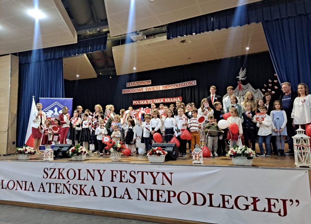 SZKOLNY FESTYN „POLONIA ATEŃSKA DLA NIEPODLEGŁEJ”  🇵🇱 ❤️